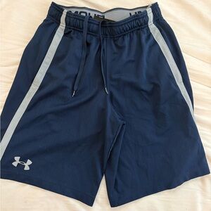 Under Armour Men's Blue and Gray Athletic Shorts